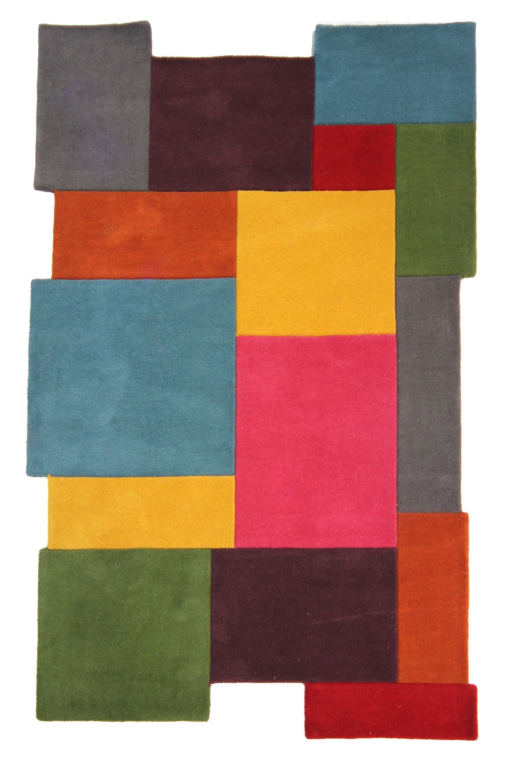 Abstract Collage Multi Rug- Modern Rugs – CarpetOnline