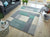Hand Carved Cosmos Mint-Grey-Cream Rug