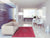 Louis De Poortere rug, Fading World Scarlet 8260, Medaillon design